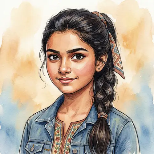 Beautiful 16-Year-Old South Asian Girl | Close-Up Portrait