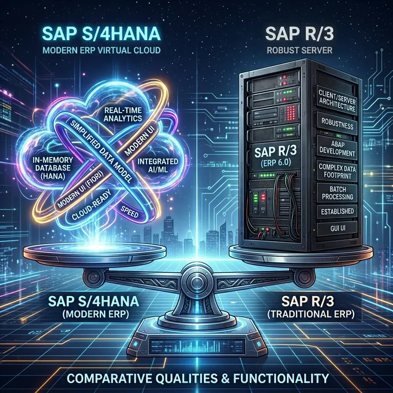 SAP S/4HANA vs SAP R/3: Key Differences Explained SAP S/4HANA vs SAP R/3: Key Differences Explained