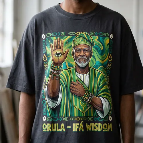 Orula's Divine Design T-Shirt - Oversize Style