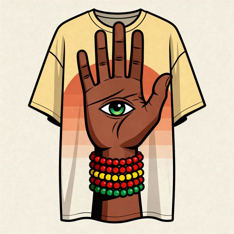 Orula's Divine Design T-Shirt - Oversize Style