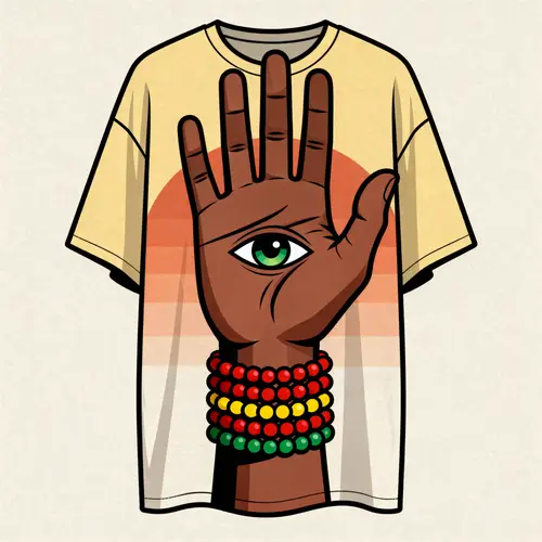 Orula's Divine Design T-Shirt - Oversize Style