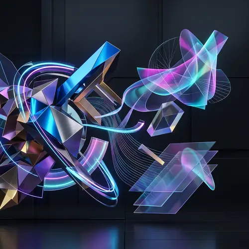 Futuristic Abstract Shapes | Unique Geometric Art