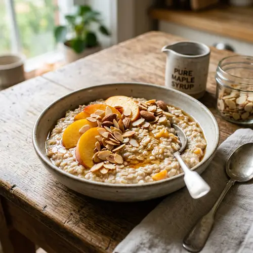 Peach Almond Oatmeal Recipe