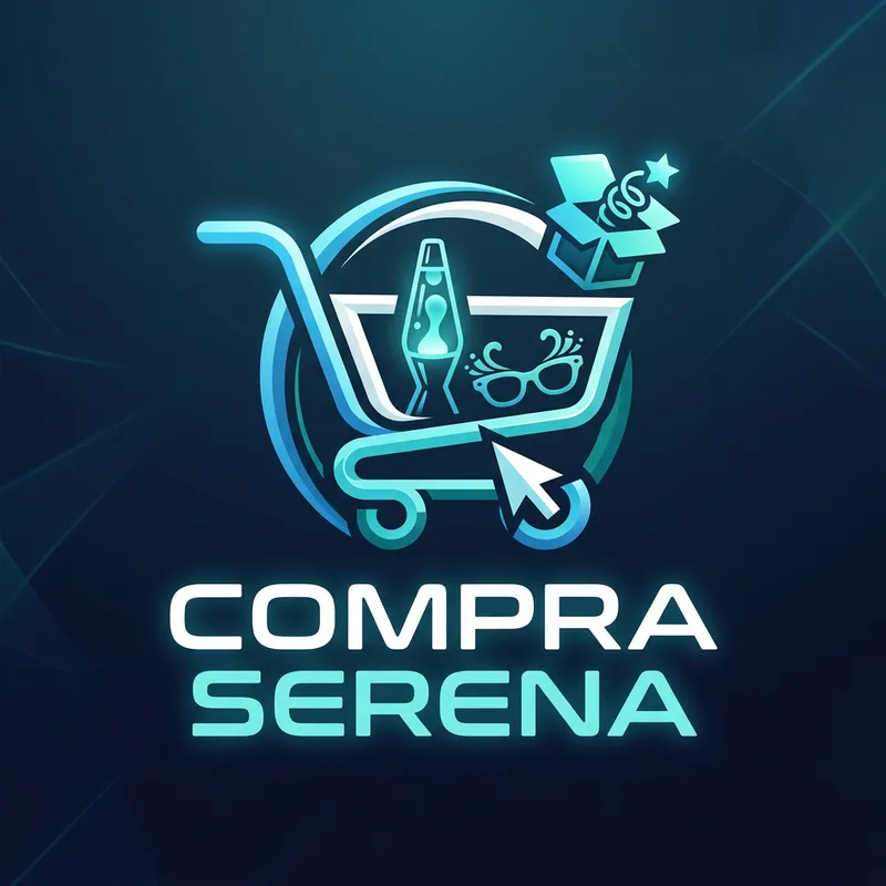 Futuristic Logo Design for Compra Serena - Online Novelty Store