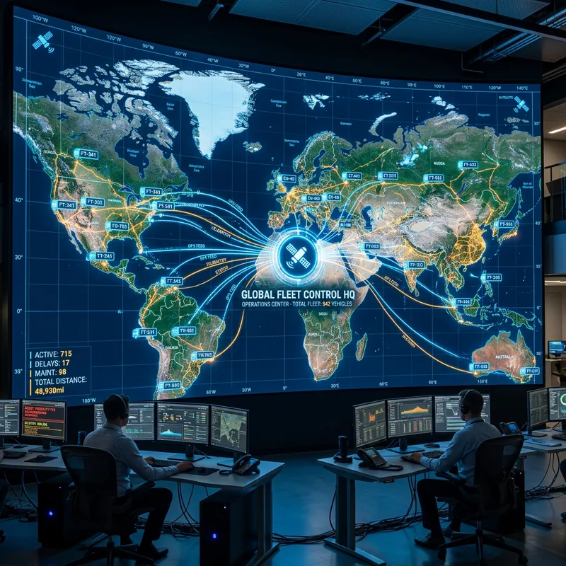 Fleet Tracking GPS Service for Truck Control | Flotas & More