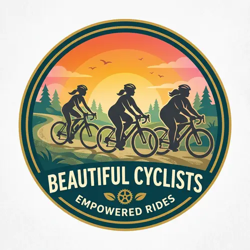Beautiful Cyclists Logo Design | Creative Logo for Biking Enthusiasts