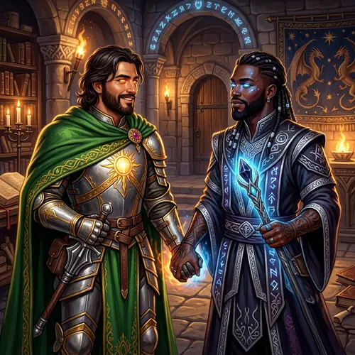 Fantasy Dungeons and Dragons Male Characters Diversity Artwork