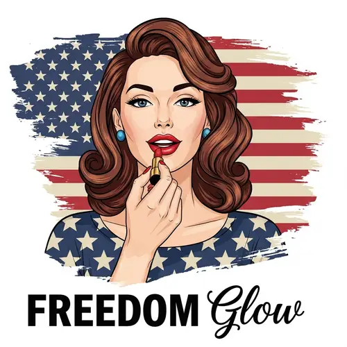 Patriotic Pin-Up Art: Freedom Glow Inspiration