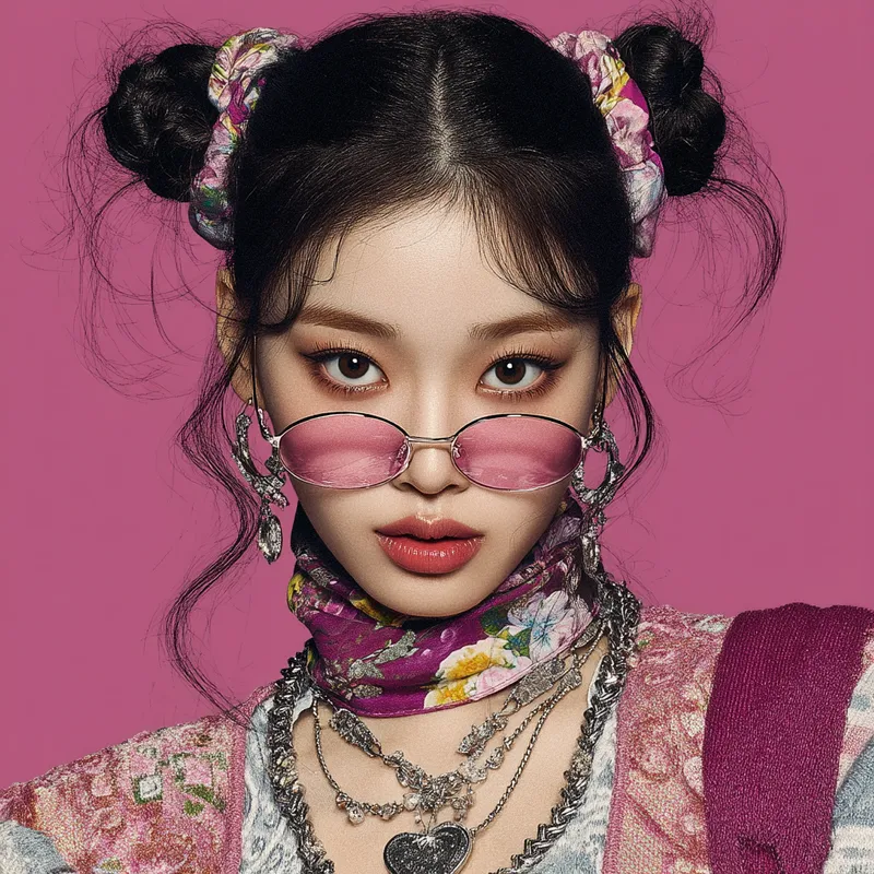 Stunning K-Pop Idol – Fashion-Forward & Vibrant