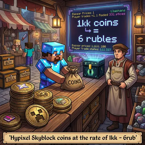 Hypixel Skyblock Coins Sale: 1kk for 6 Rubles
