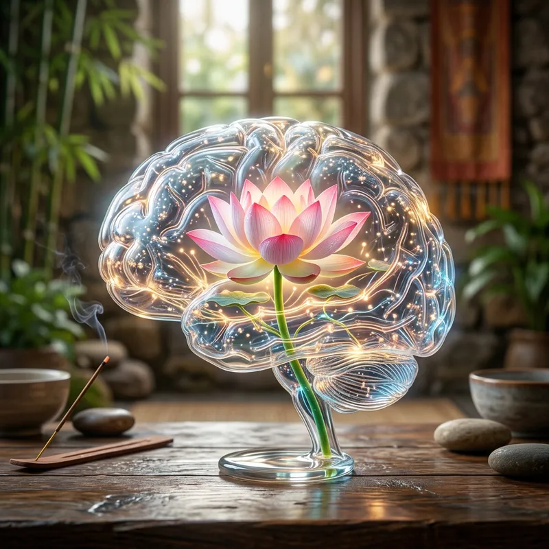 Mind with a Lotus Flower: A Surreal Journey