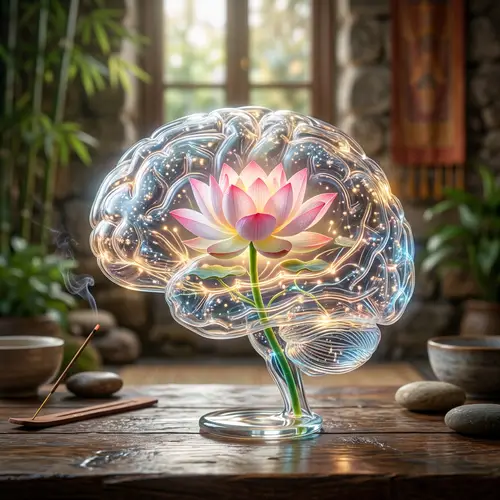 Mind with a Lotus Flower: A Surreal Journey