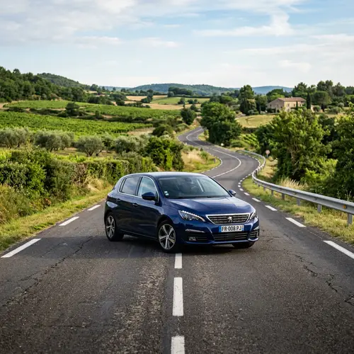 Peugeot Car on the Road