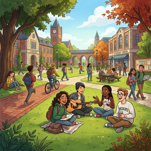 Experience Vibrant College Life Through Animation