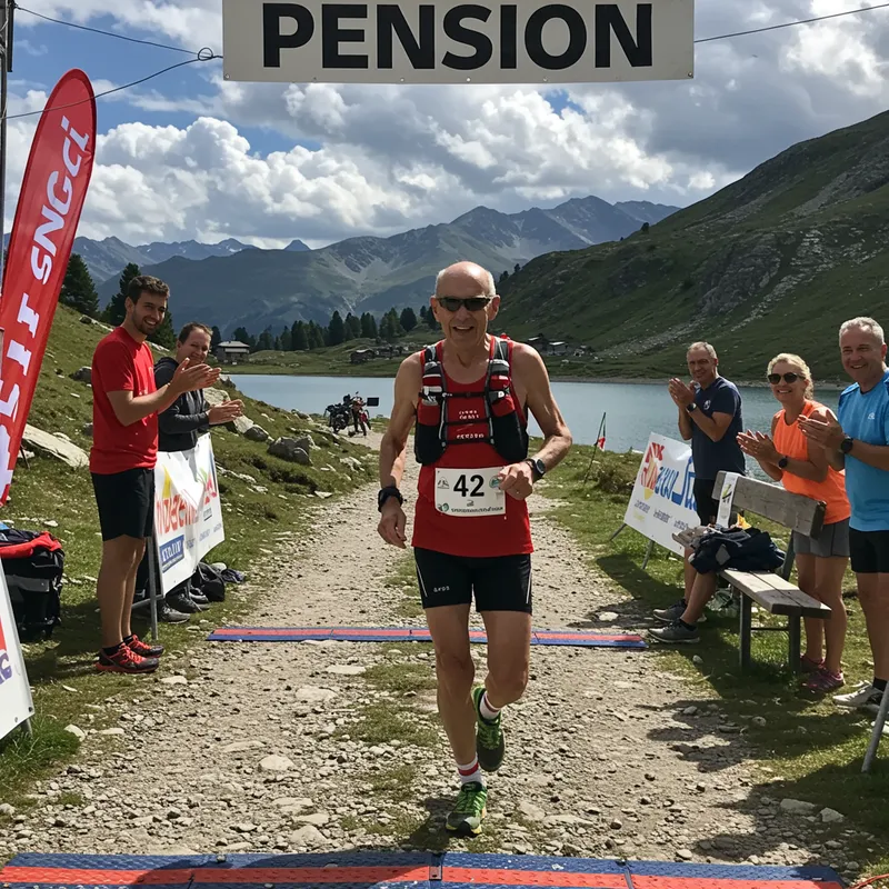 Elderly Man Completes Mountain Challenge Elderly Man Completes Mountain Challenge