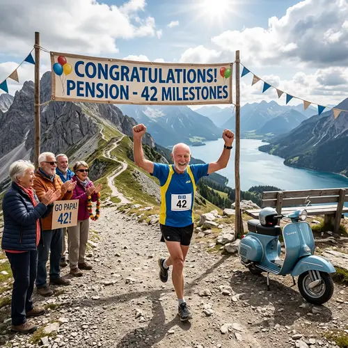 Elderly Man Completes Mountain Challenge