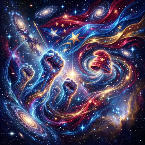 Abstract Revolution Symbolism & Open Universe Art