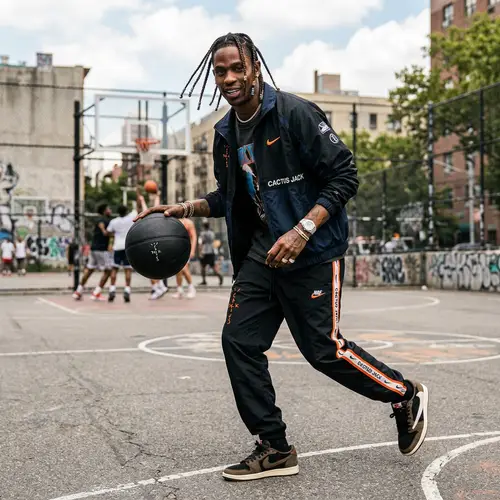 Travis Scott's Sporty Hair & Style Trends