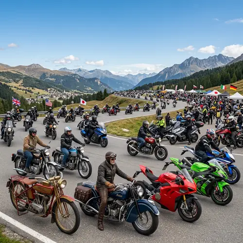Vintage and Modern Motorcycles: A Stunning Variety of Models on Display