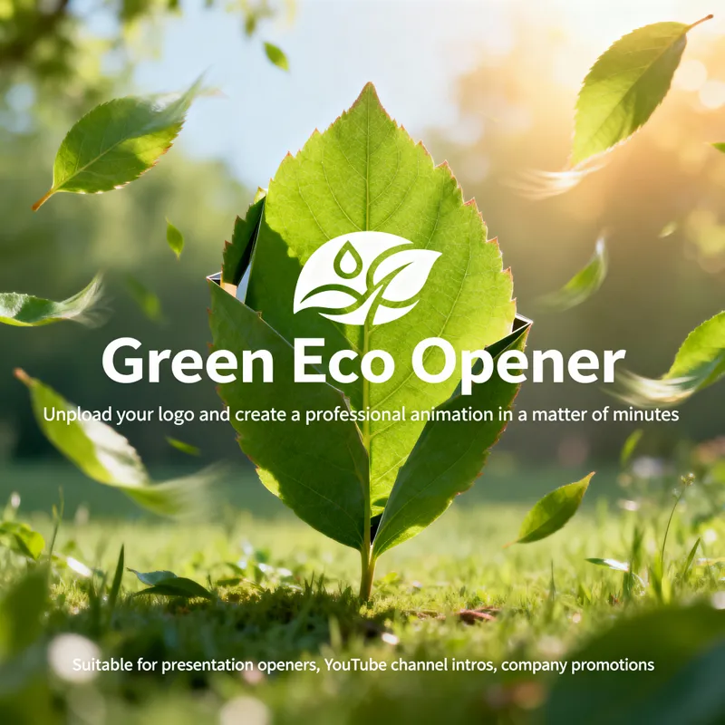 Create Stunning Logo Animations with Green Eco Opener