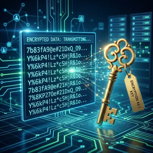 Encrypted Message Transmission with Encryption Key | Website