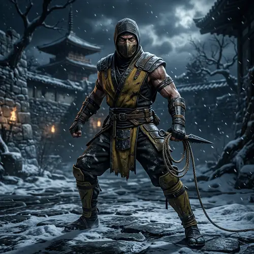 Mortal Kombat Scorpion: Ninja Martial Artist Character