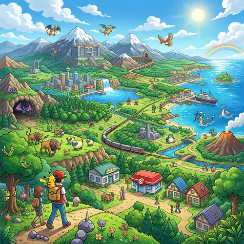 Explore the Pokémon World Landscape
