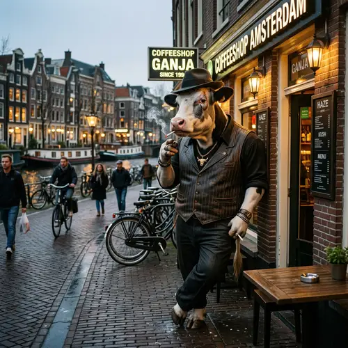 Gangster Cow in Amsterdam - Unique Coffee Shop Scene