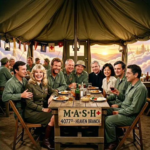Mash Characters in Heavenly Mess Tent