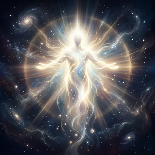 Divine Transcendental Entity Illustration | Universal Compassion