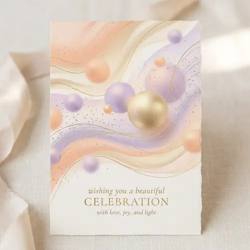 Abstract Composition for Greeting Cards