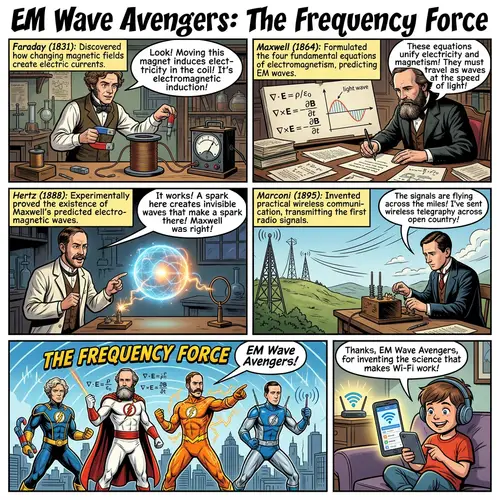EM Wave Avengers: Contributions of Electromagnetic Pioneers