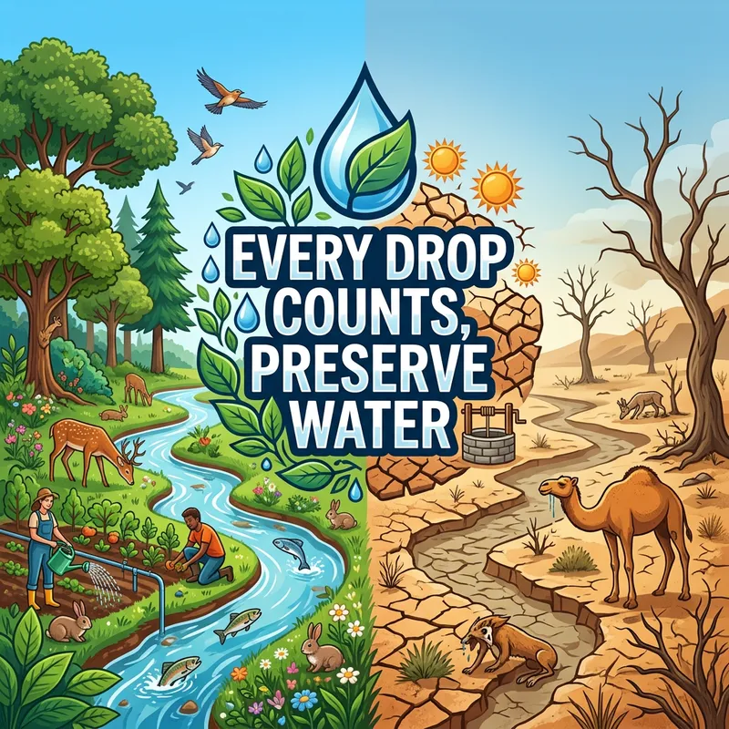 Every Drop Counts: Water Preservation Slogan
