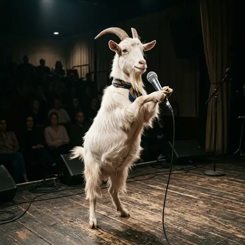 Charismatic Alpine Goat Performance | Farm Animal Stand-up Act