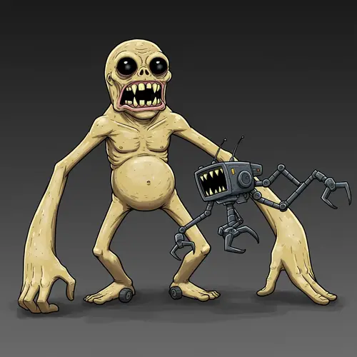 Unique Creature with Robotic Features and Distinct Look