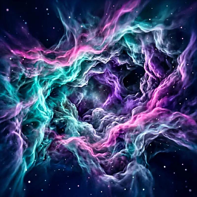 Dreamy Nebula Sky Background Art
