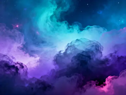 Dreamy Nebula Sky Background Art