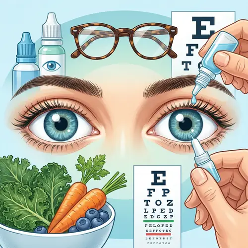 Eye Care Illustration: Promoting Good Eye Health Habits
