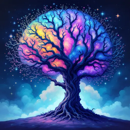 Surreal Brain Tree Digital Art