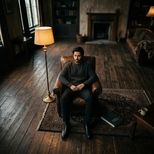 Cinematic Style in a Vintage Room Setting