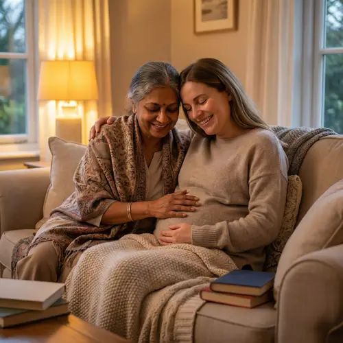 Maternal Love: Celebrating the Miracle of Life | Cozy Home Portrait