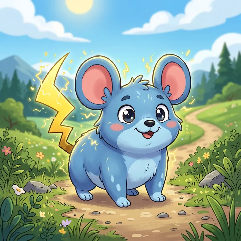 Blue Pikachu - Rare Blue Variant