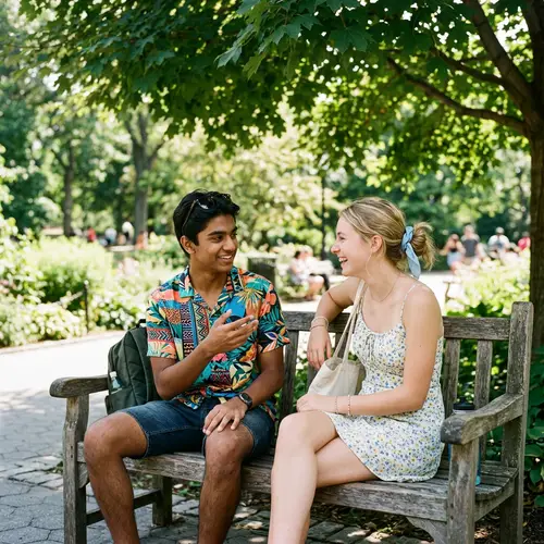 Trendy Summer Outfit Friendship in the Park