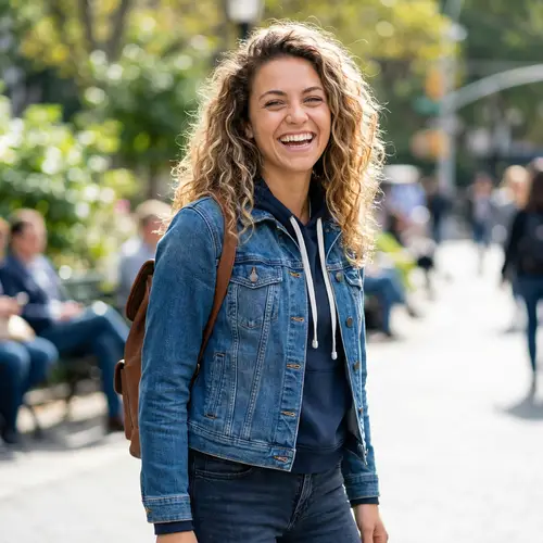 Confident and Stylish Young Woman Portrait | Casual Chic Elegance