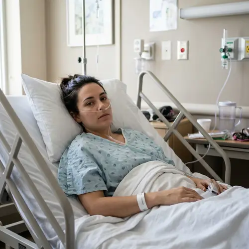 Hospital Bed Recovery with Oxygen Therapy