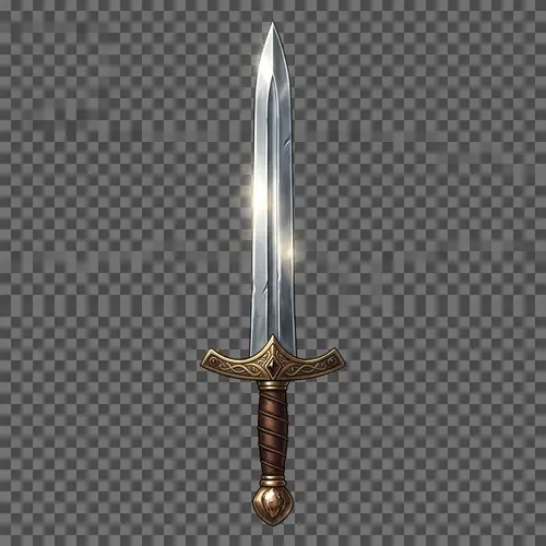 Detailed Sword Icon | Transparent PNG Background