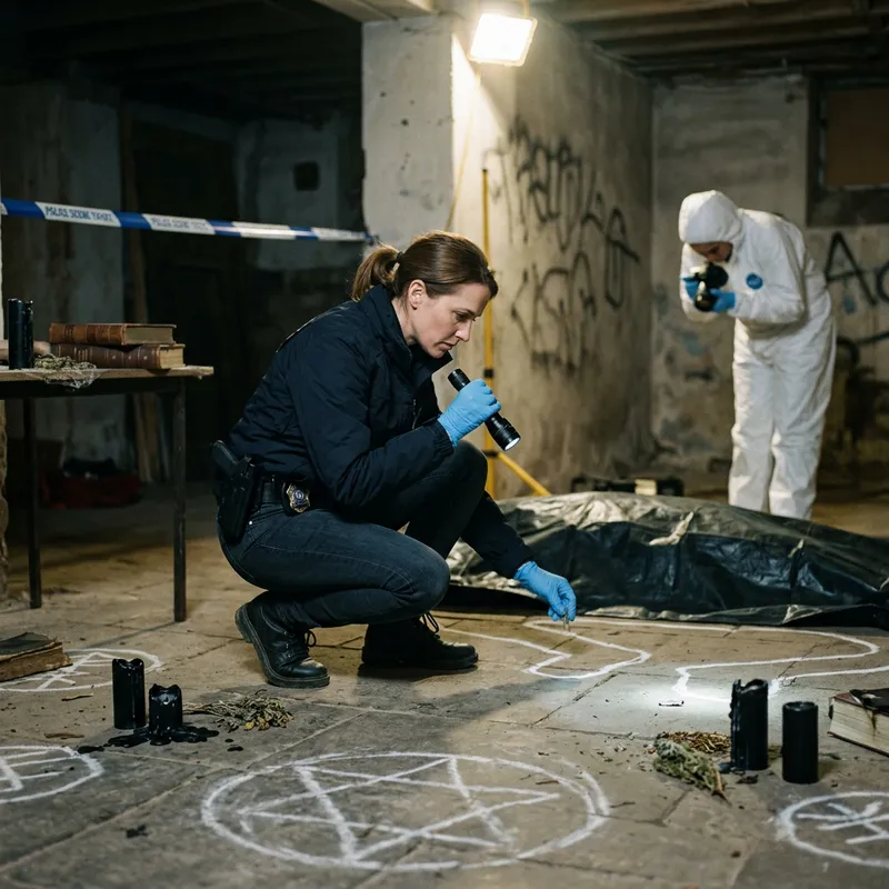 Lady Cop Investigates Murder by Dark Arts Cult Lady Cop Investigates Murder by Dark Arts Cult