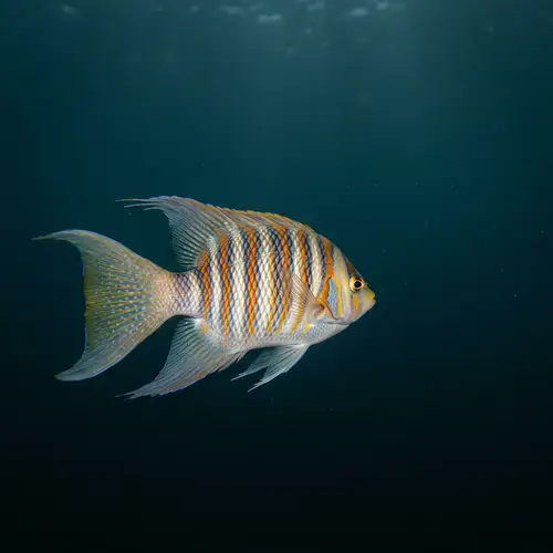Graceful Swimming Fish with Vibrant Scales
