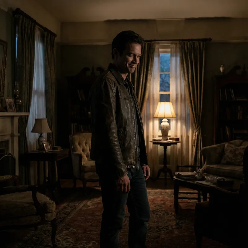 Hyperrealistic Evil Smile Scene in 32K Resolution