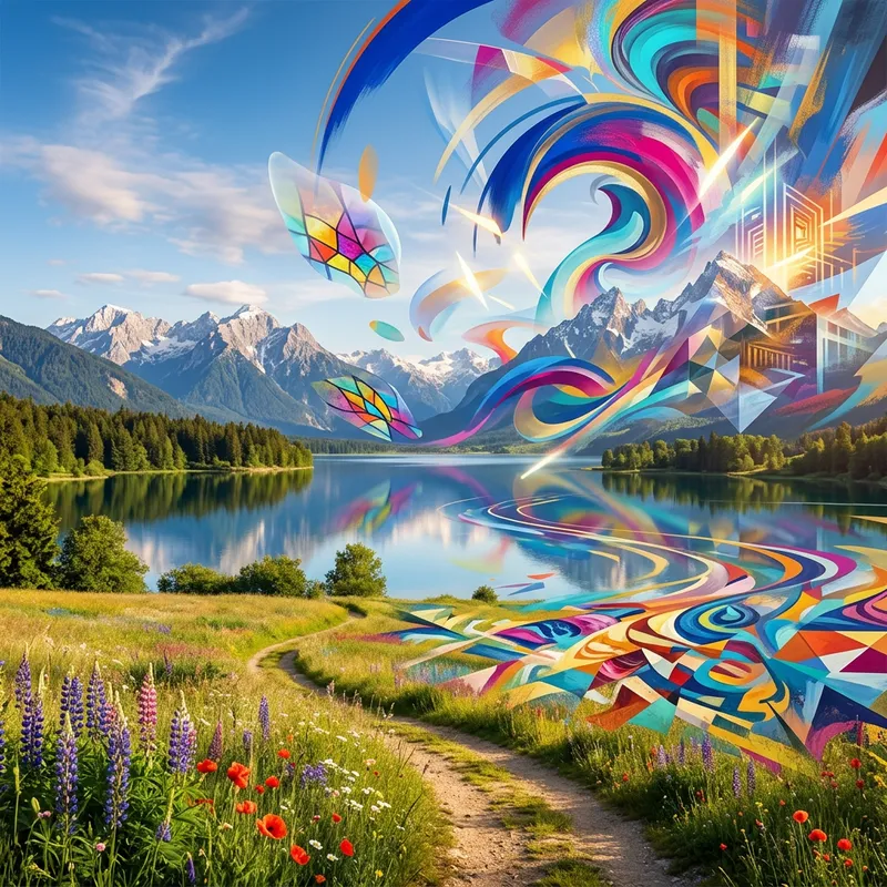 Tranquil Nature Meets Abstract Art | Unique Vista Imagery